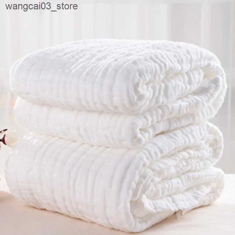 Blankets Swaddling 6 Layers Muslin Blanket Organic Cotton Swaddle Wrap Blanket for Infant Bed Quilt Baby Receiving Blanket Muslin Bath Towel Diaper L2