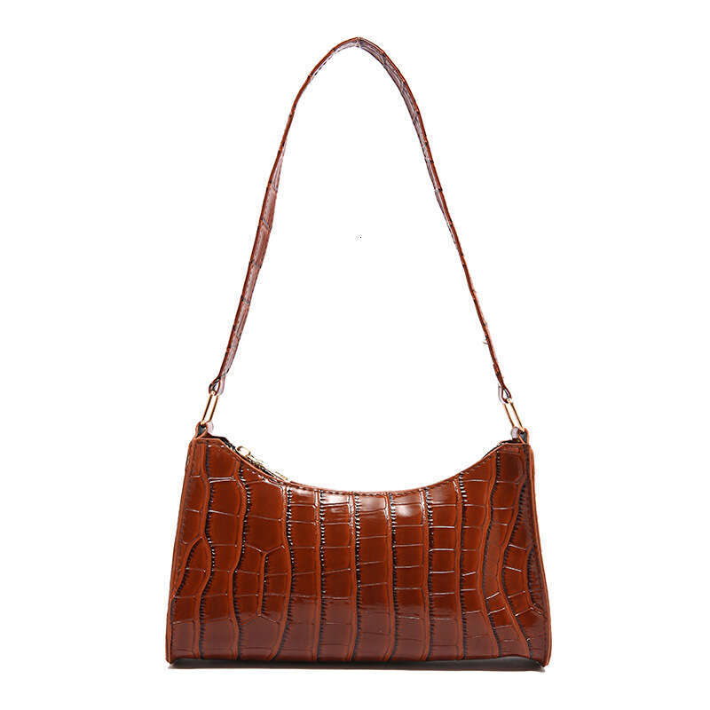 Stone patterned armpit 2024 autumn new Korean version trendy candy color niche office hand-held shoulder bag