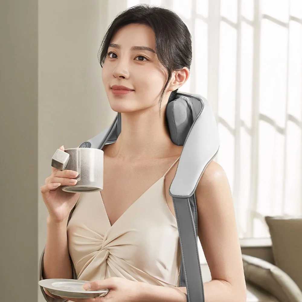 FODRK electric neck and back massager wireless neck and shoulder back massager shoulder massager knee massager W240819