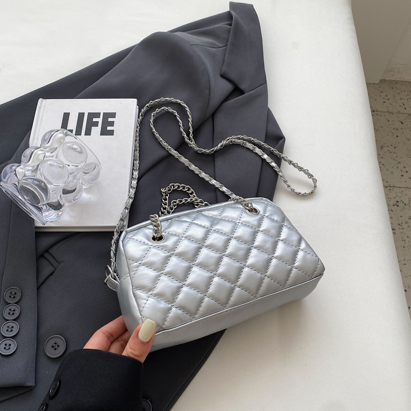 New Women's Fashion Crossbody Casual Simple Shoulder Chain Trendy Small Square Bag