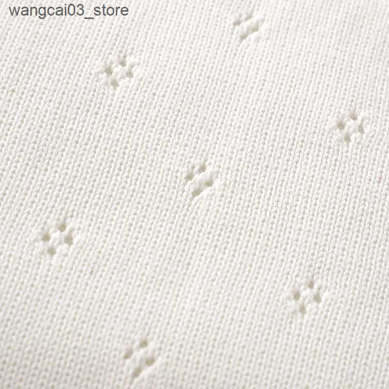 Blankets Swaddling Baby Blankets Cotton Knit Newborn Boys Girl Bed Quilt 90*70CM Hollow Out Plaid Infant Stroller Swaddle Soft Fashion Ruffles Wrap L2