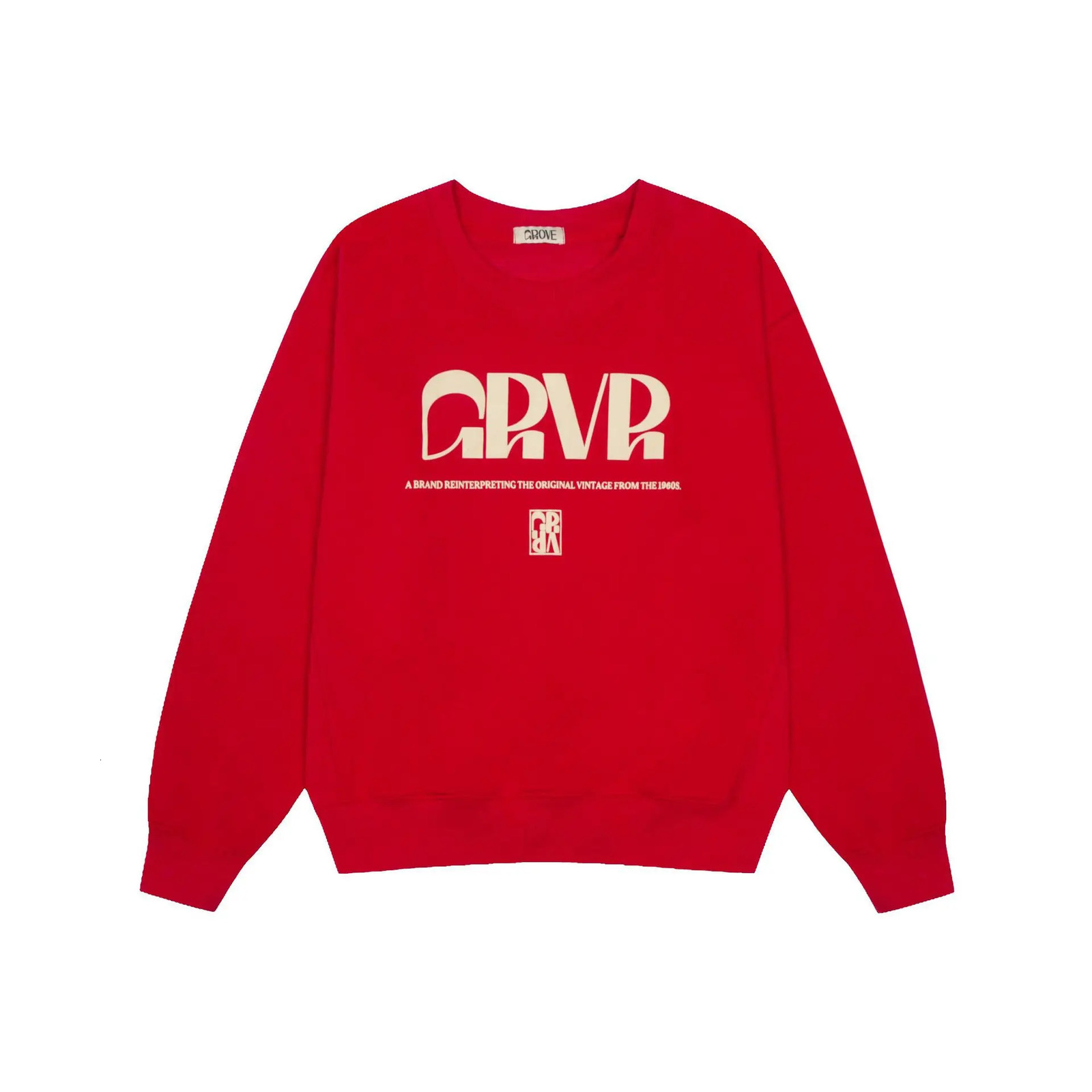 Trendy Grove Hoodie Classic foam Letter Crewneck Fall and Winter Casual Loose Top Trends for Men Women 241007