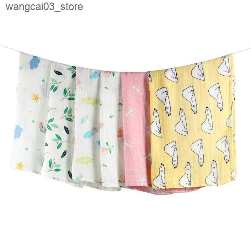 Blankets Swaddling Organic Cotton/Bamboo Cotton Muslin Swaddles Wrap Burpy Towel Scarf Bibs Muslin Baby Blankets Newborn Diaper Pielucha 60*60cm L2409