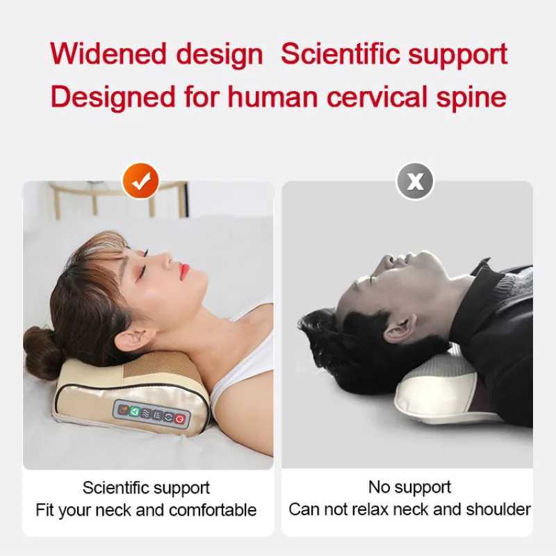 Cervical spine massager body pillow neck massager head heating massage cart and Lomba pillow W240819