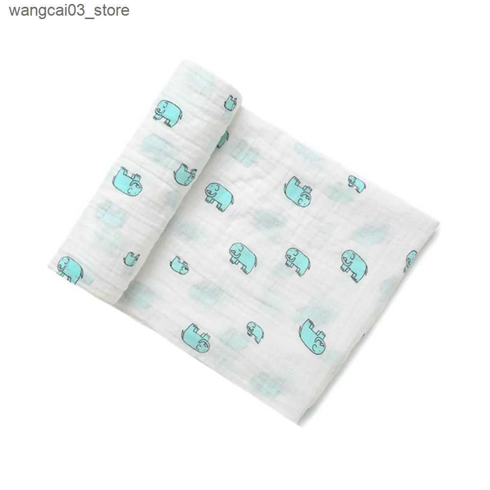 Blankets Swaddling Newborn Baby Infant Muslin Gauze Cotton Baby Swaddle Baby Boy Baby Swaddles Wrapping (Littie Bee) L240910