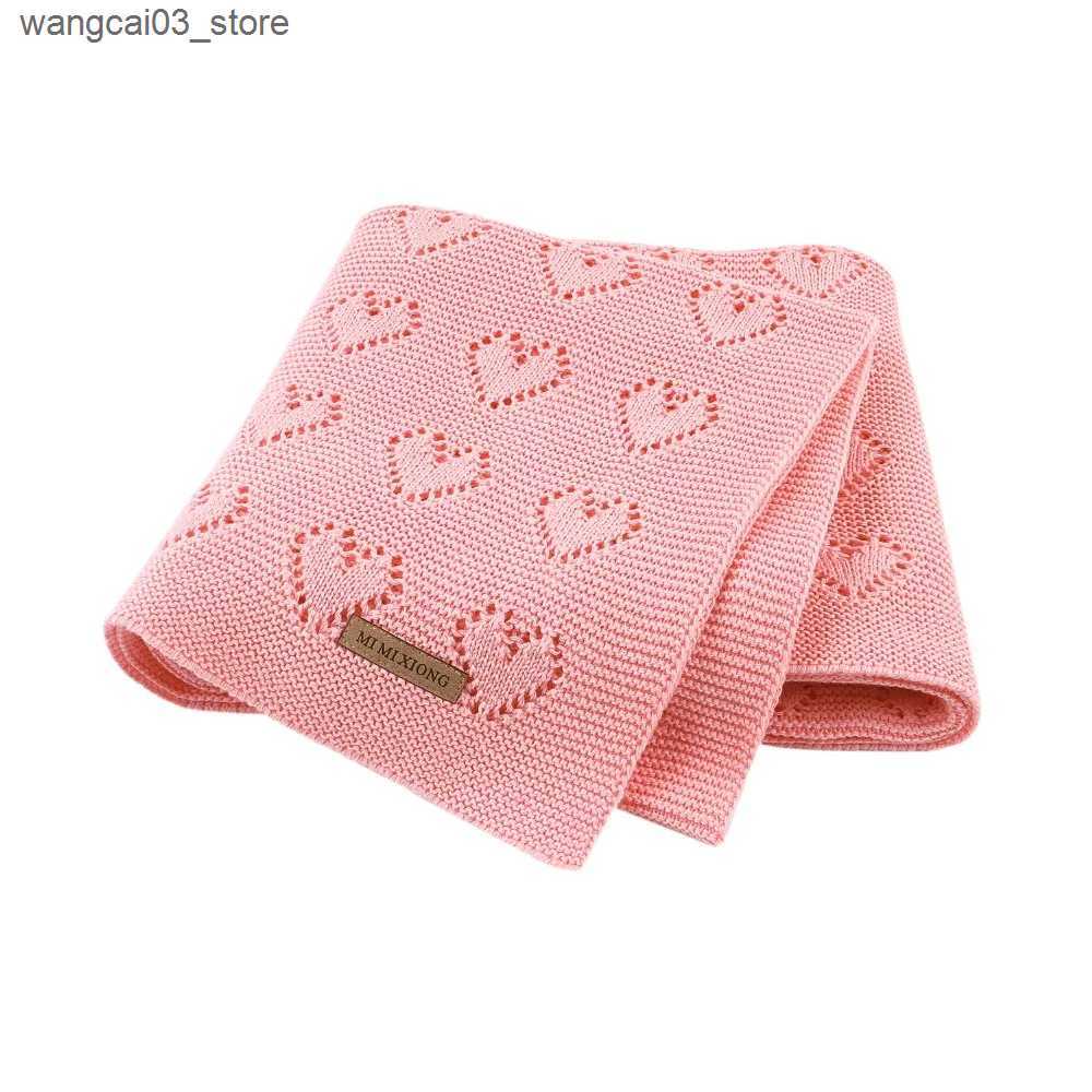 Blankets Swaddling Baby Blankets Knitted Newborn Bebes Stroller Bedding Quilts Cotton Toddler Kids Swaddling Wrap Infantil Unisex Blankets 100*80cm L2