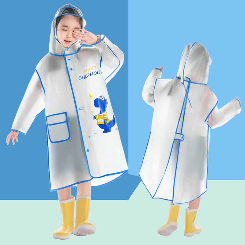 Children's raincoats effectively block rainwater and protect every inch of their skin
