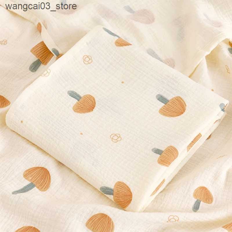 Blankets Swaddling Upgraded Muslin Swaddle Blanket Cotton Muslin Square Soft Large Muslin Swaddles Muslin Cloths for Baby Boys Girls Dropshipping L240