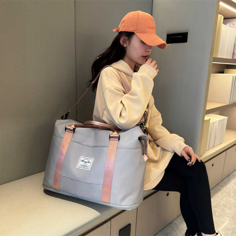 dry wet separation sports portable shoulder bag Yoga Fitness bag expandable travel bag 241015