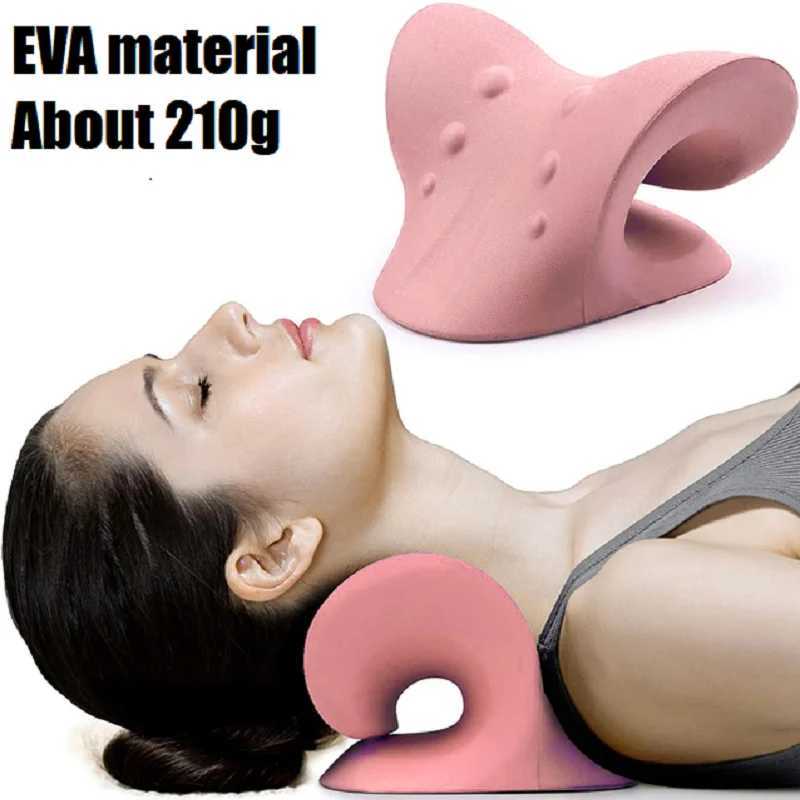 Neck shoulder stretching machine relaxation pillow spinal traction device pain relieving spinal alignment gift W240819
