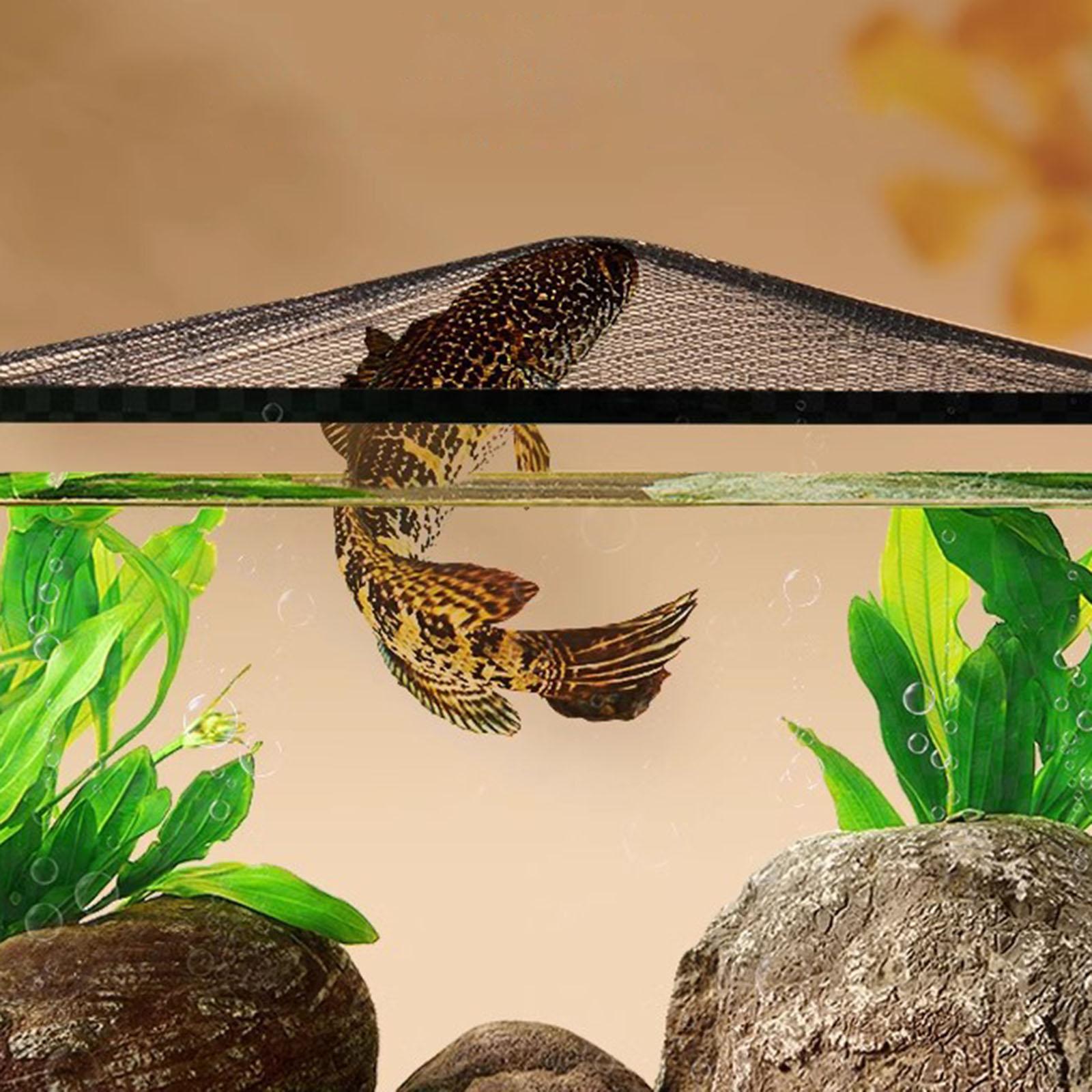 Aquarium Anti Jumping Net Cover Magnetic Anti Jumping DIY Fish Tank Lid Aquarium Mesh Top DIY Kits Easy to Use Multifunction