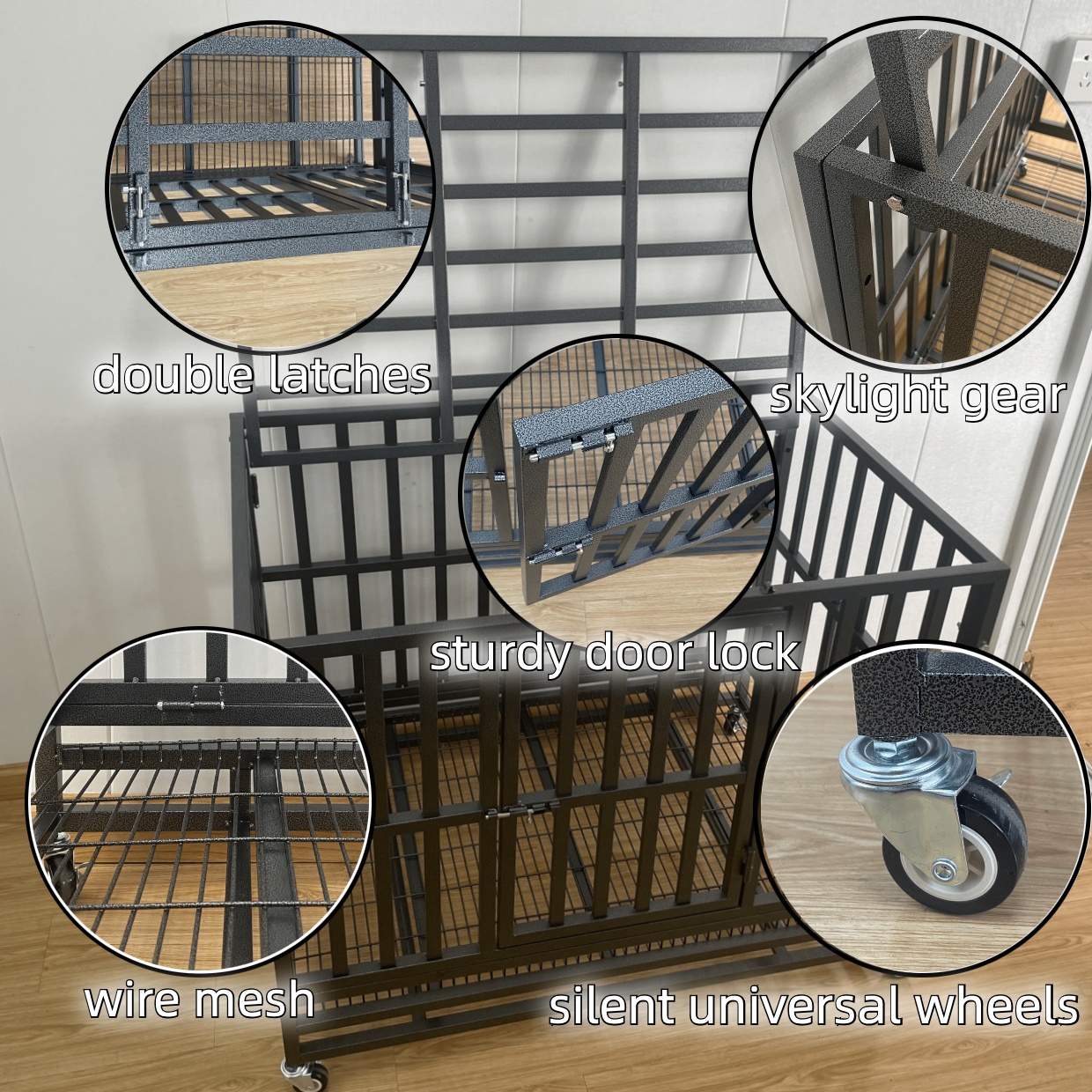 Dogs Application and Pet Cages Carriers Houses Type Dog Crate Cage dog kennel Pet Cages & Houses