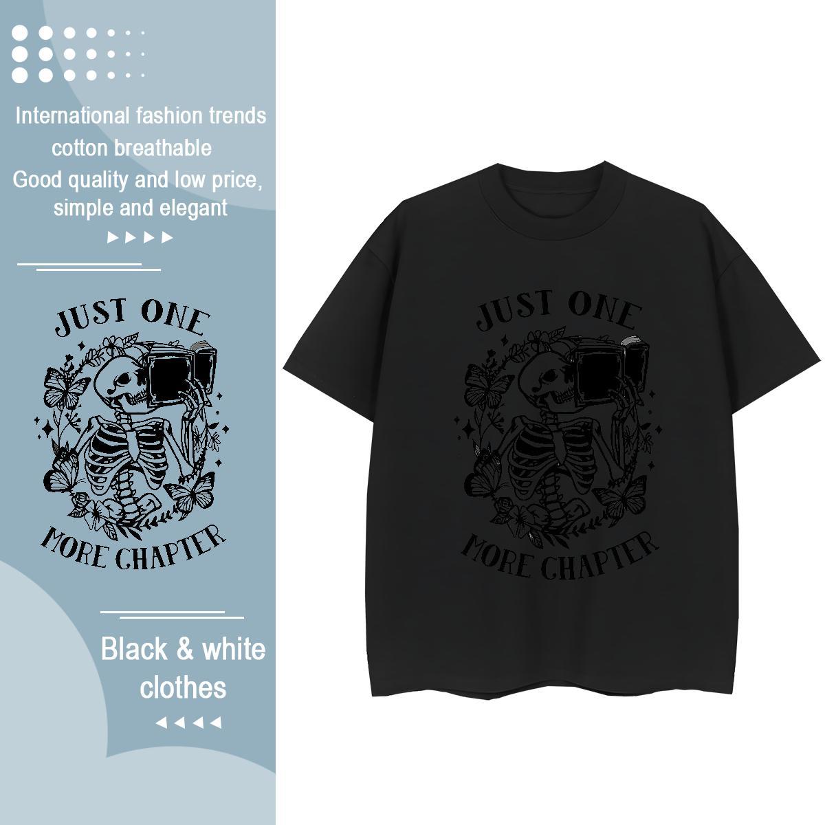 Casual New T Shirt For Woman 230g Cotton Breathable Soft Casual Daily Wear phone Lady T shirt Designer Nice Cartoon Print Polos