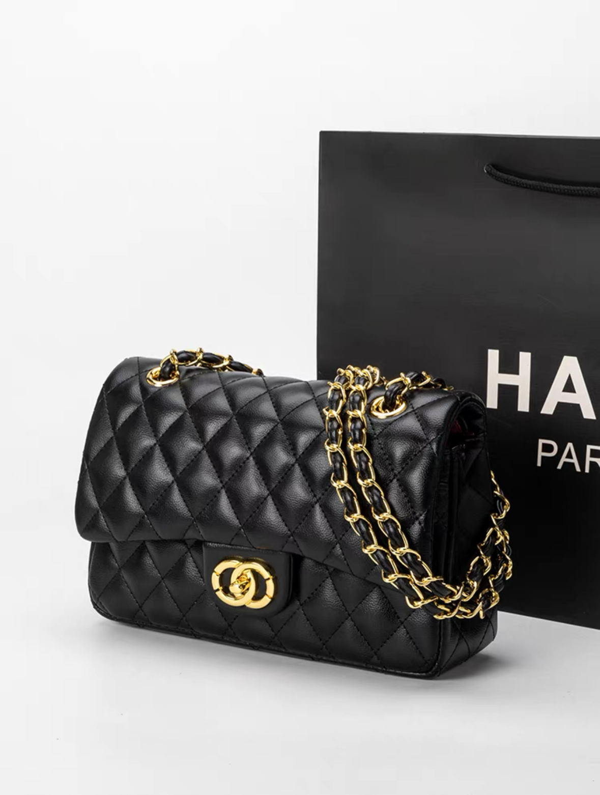 2024 Tier Quality Jumbo Double Flap Bag Luxury Women Designer bags 25CM Real Leather Caviar Lambskins Classic All Black Purse Quilted Handbag Shoulder bags