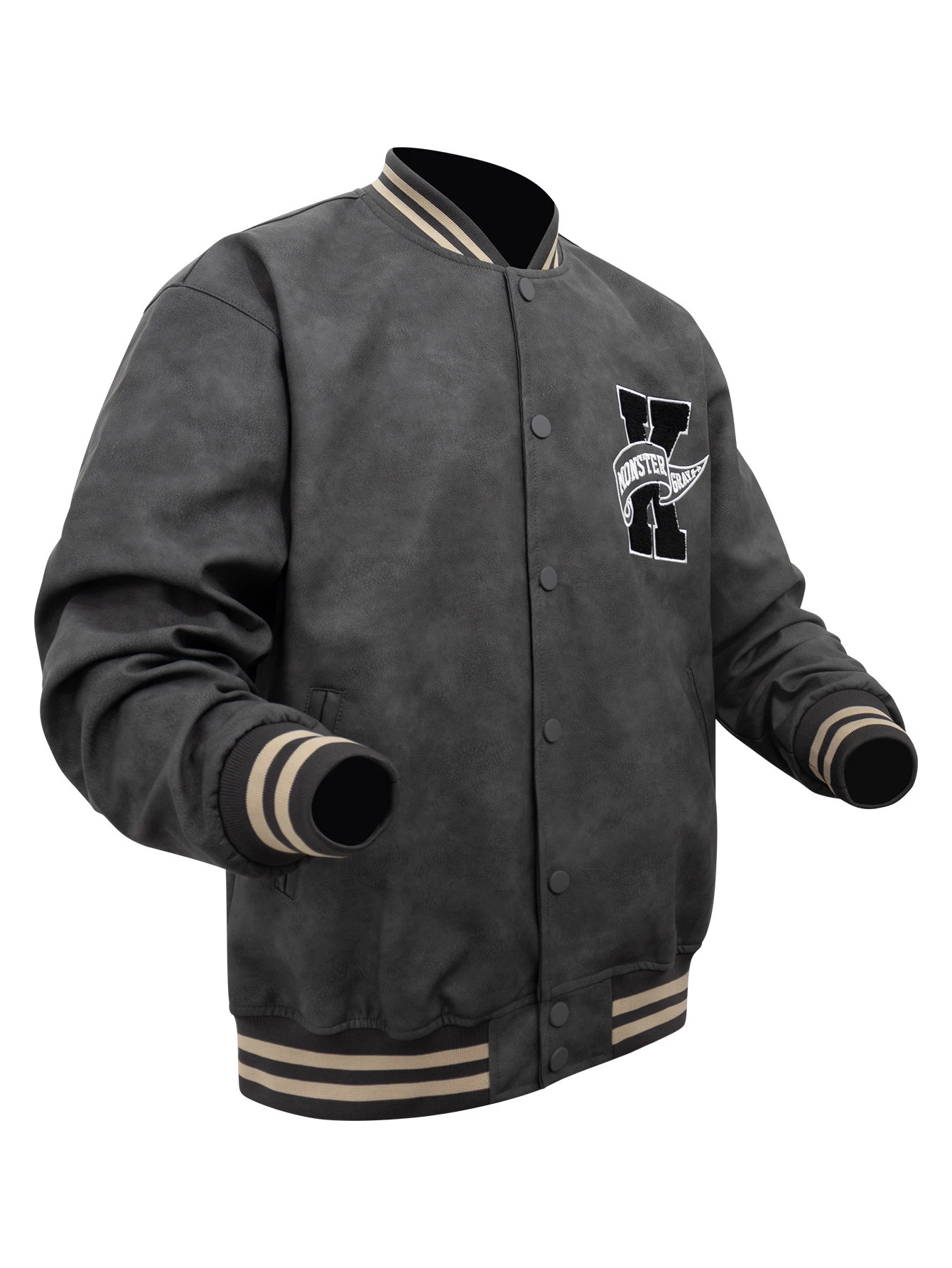 Mens leather Boombers jacket embroidered motorcycle Coats university baseball Jcakets autumn and winter 241011