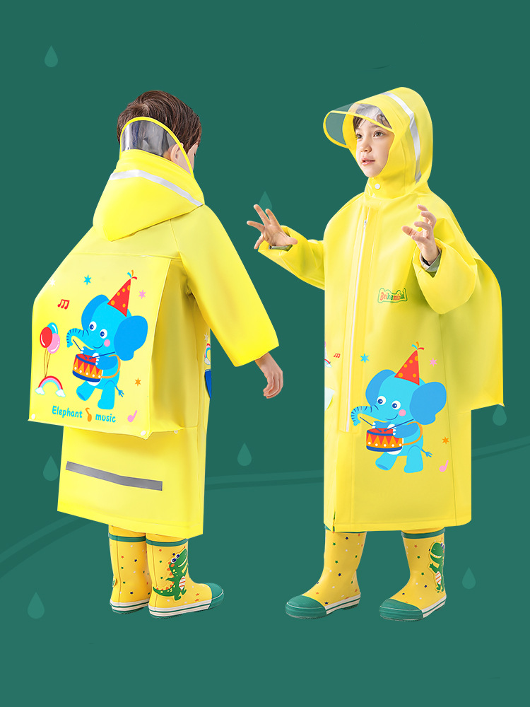 Environmentally friendly material children's raincoat with hat protecting baby's health and growth