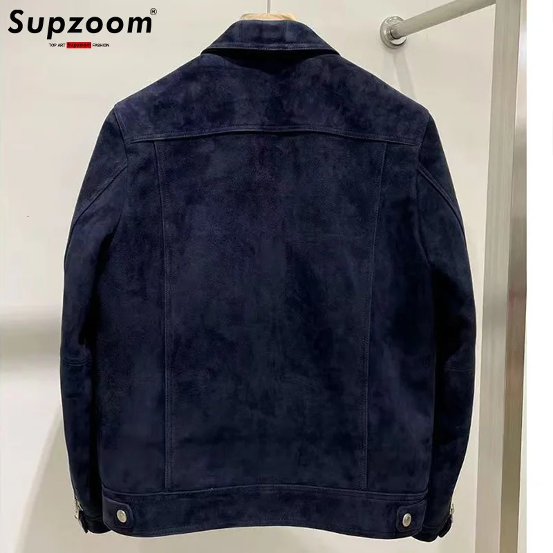 Supzoom Arrival Autumn And Winter Lapel Velvet Loose Casual Retro Sheepskin Leather Bf Style Handsome Warm Jackets Men Coat 241011