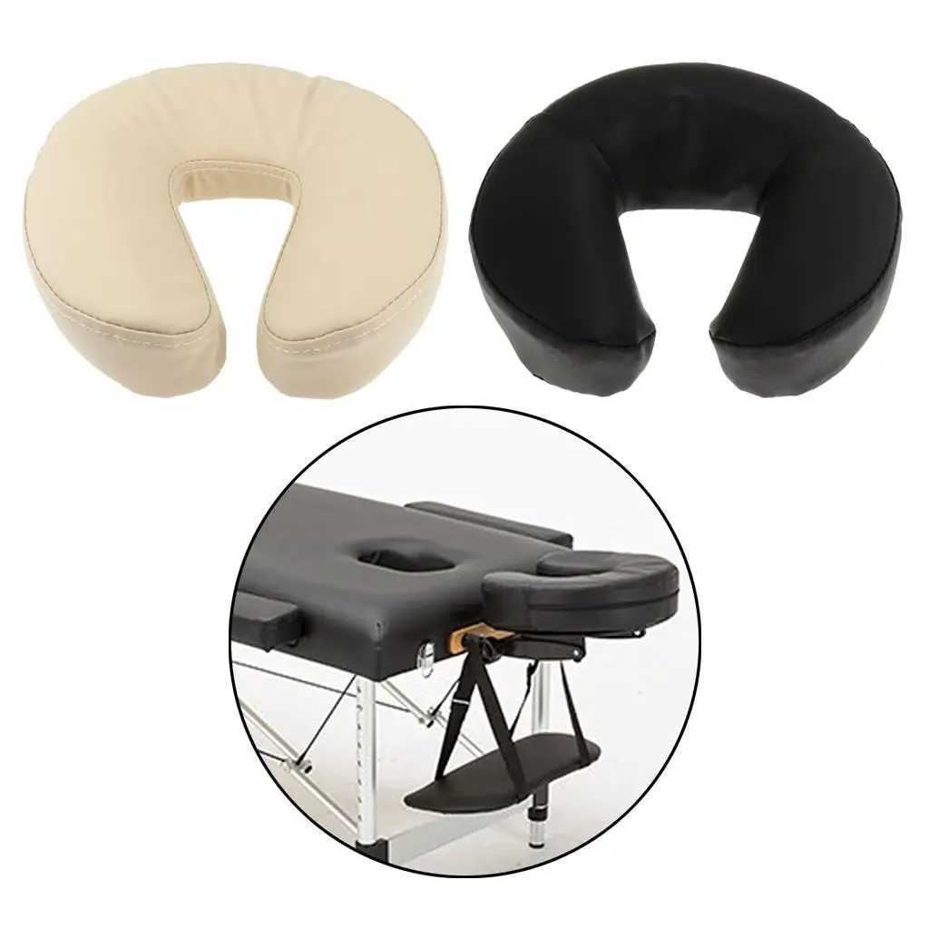 Foam massage table top cradle mat with super soft PU leather cover - head rest pad pillow position head and neck W240819