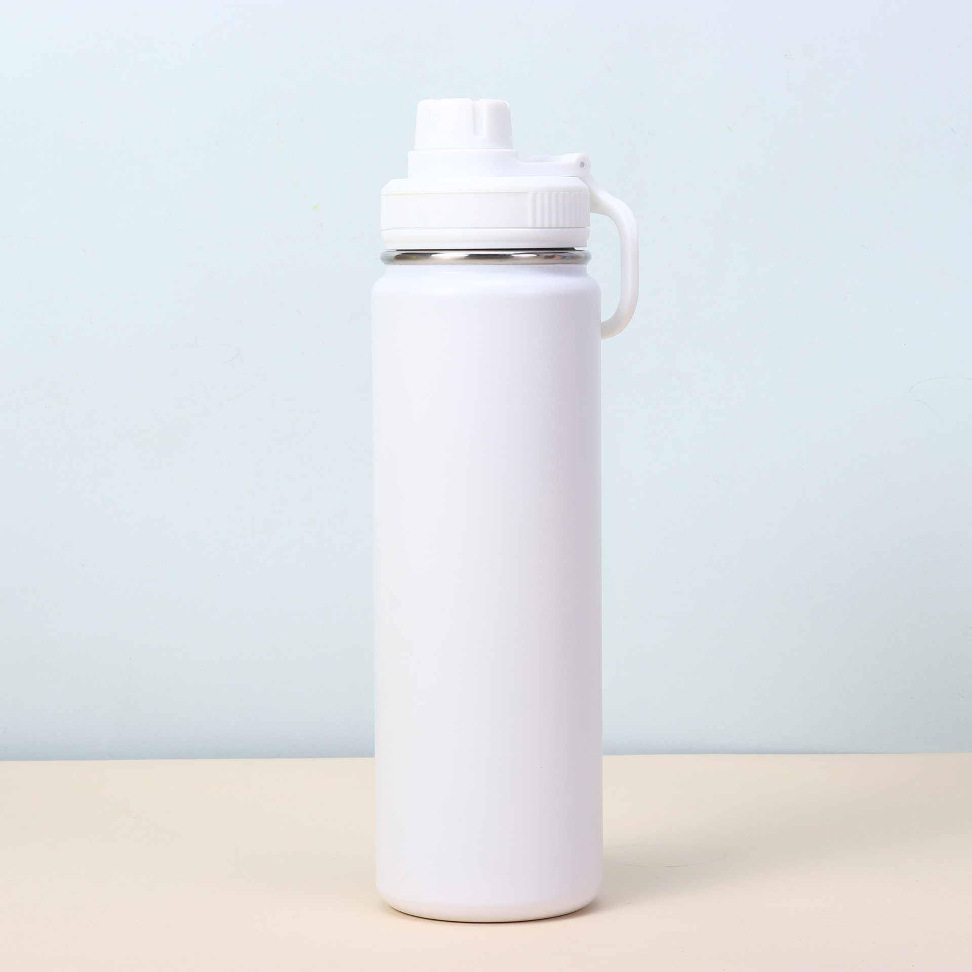 custom logo 24oz straight sports water bottle powder coated colored Stainless Steel vacuum insulated outdoor yoga climbing drinking tumblers portable 