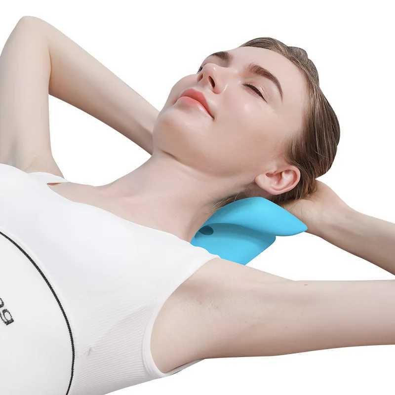 Neck and Shoulder Stretching Relaxer Cervical Spinal Nerve Traction Pillow Massage Pain Relief Neck Support Traction Corrector Equipment W240819