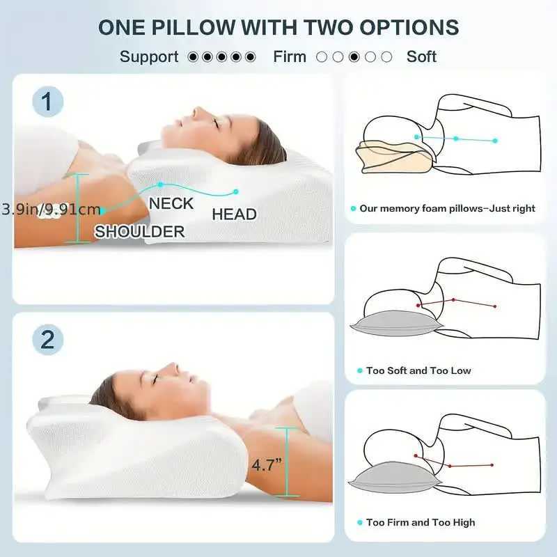 Butterfly Sleep Memory Pillow Slowly Rebound Comfortable Copper Ion Sleep Pillow Healthcare Bed Pillow W240819