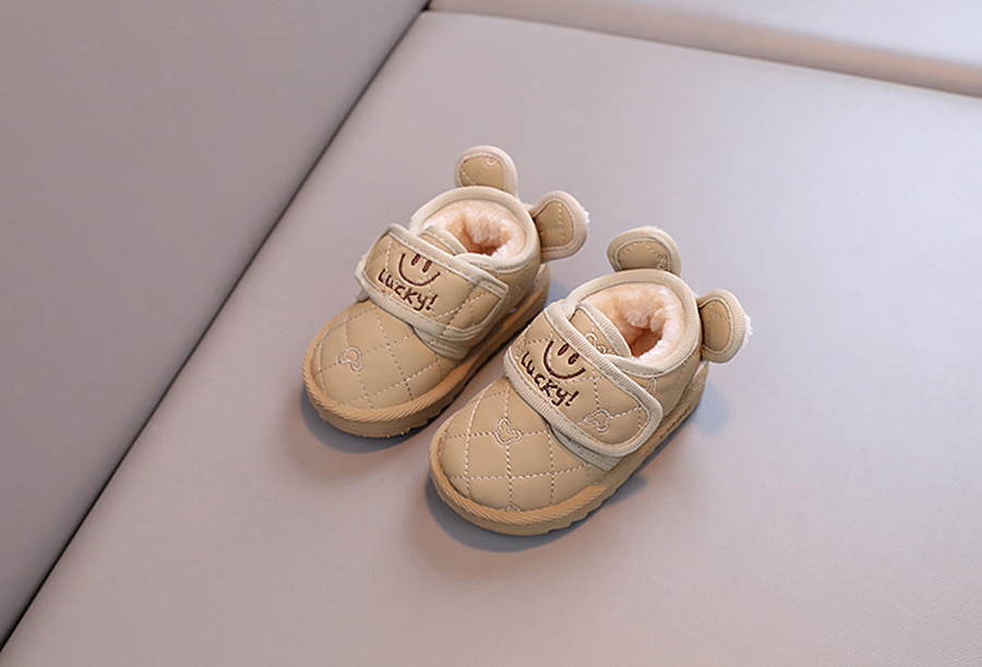 Baby Winter Warm Boots Non-slip Boy and Girl Snow Boots Velcro Cutefeet Children Rabbit Cartoon Shoes 1-6 Years Old Sizes 17-28
