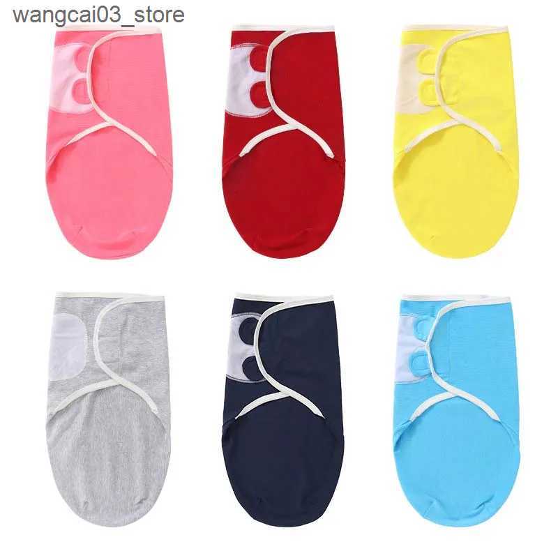 Blankets Swaddling 2023 Newborn Baby Swaddle Wrap Cotton Soft Newborn Blankets Infant Swaddling Wrap Muslin Blanket Sleepsack Baby Products 0-6M L2409