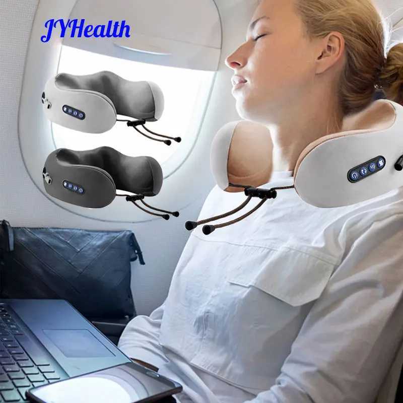 JYHealth Portable U-shaped Certificate Vibration Massage Pillow 3D Knee Finger Pressure Electric Shoulder and Neck Massager Relieves Fatigue W240819