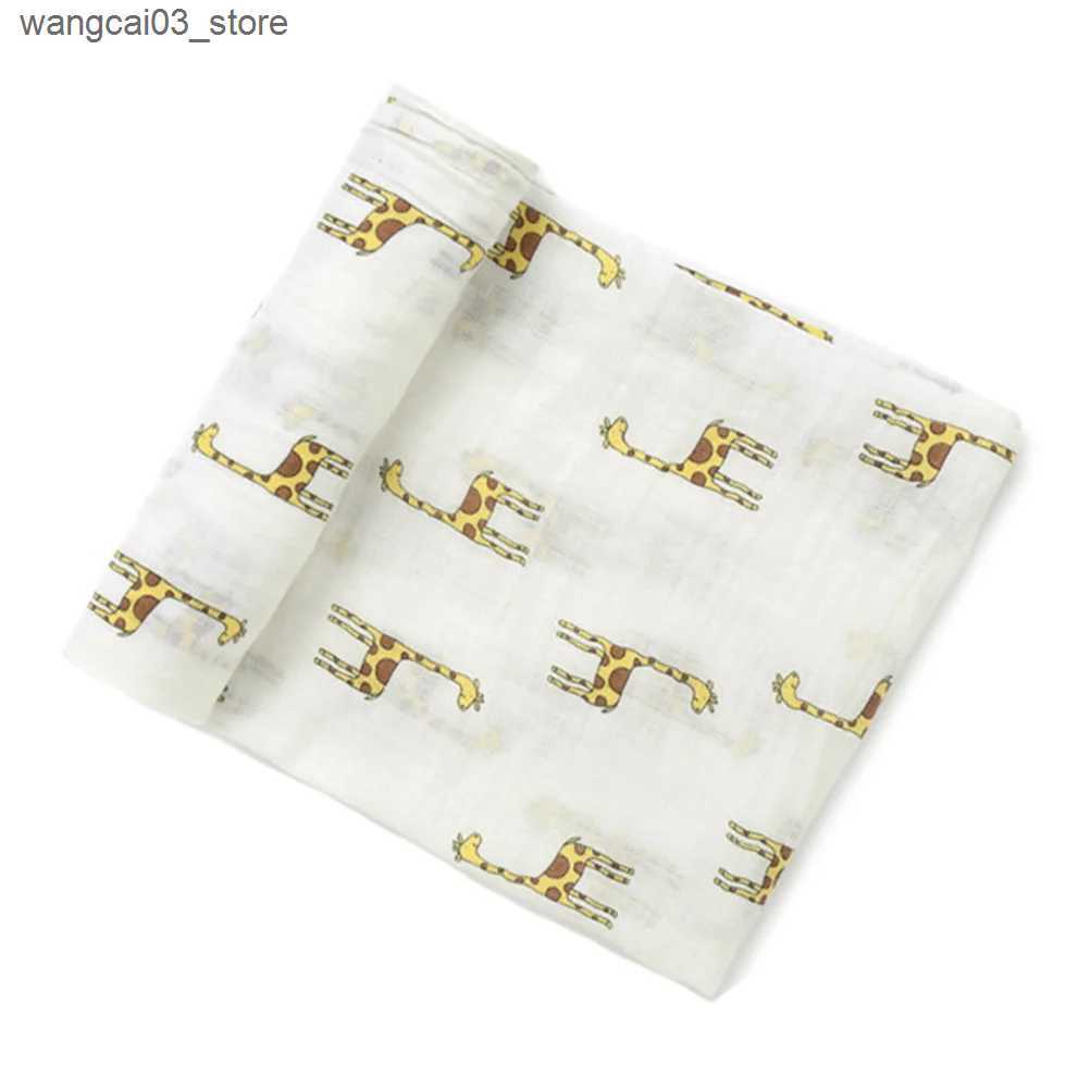 Blankets Swaddling Newborn Baby Infant Muslin Gauze Cotton Baby Swaddle Baby Boy Baby Swaddles Wrapping (Littie Bee) L240910