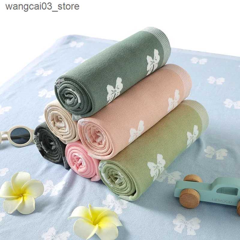 Blankets Swaddling Newborn Baby Blanket Cute Star Kid Boy Bed Girl Crib Quilt 90*70CM Cotton Knit Cartoon Plaid Toddler Stroller Swaddle Soft Cover L2