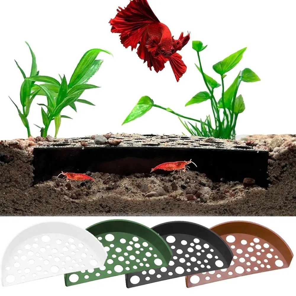 Shrimp Breeding Cave Shrimp Hide Aquarium Tunnel ABS Shrimp Shelter Hideout Hiding Breeder Fish Tank Pond Breeding Decor