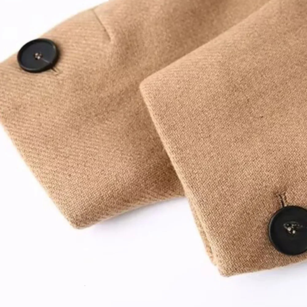 2024 Womens Autumn and Winter Coats with Frenum Elegant Warm Woolen Coat 240930