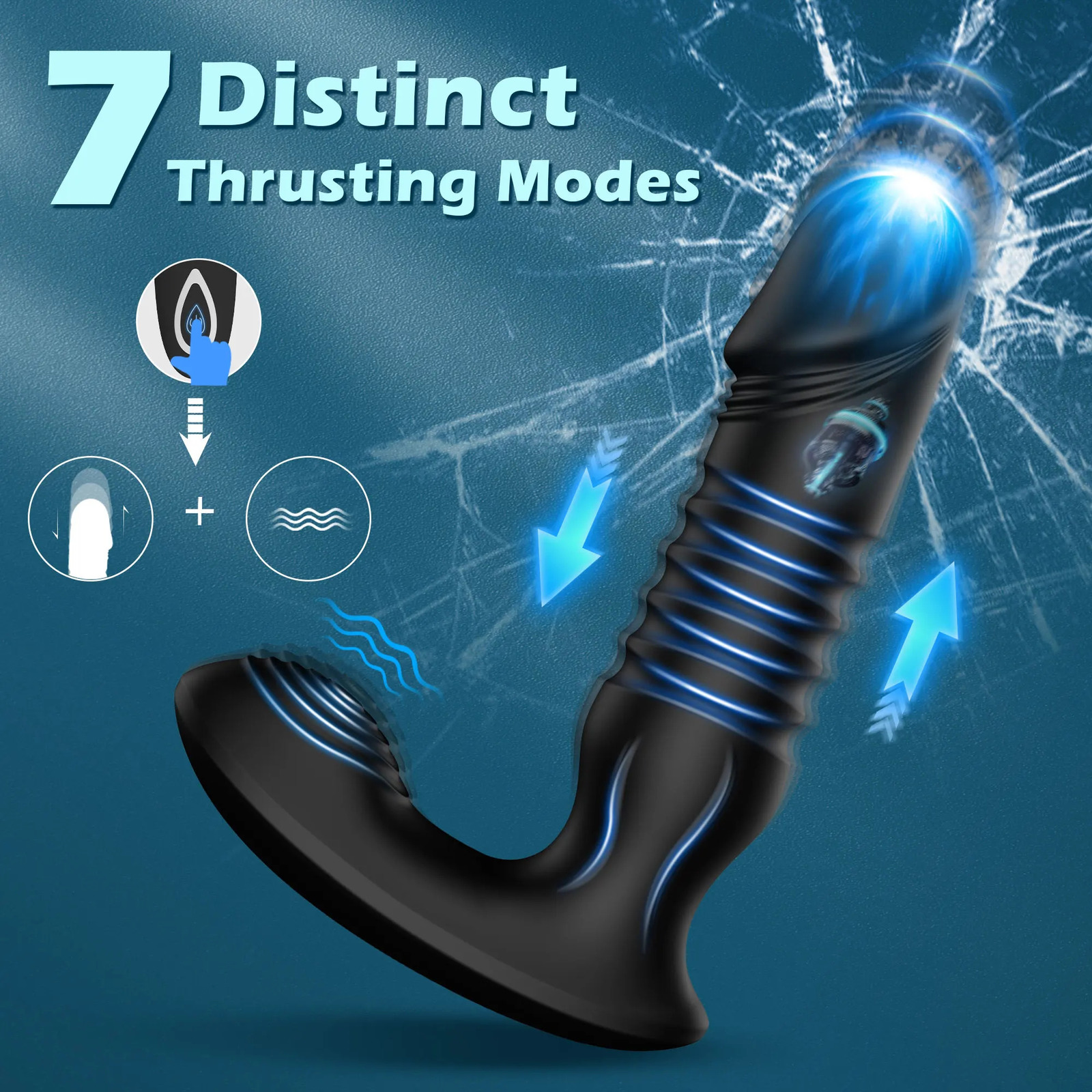 Stimulating prostate massager Bluetooth application vibrator suitable for men women 241009