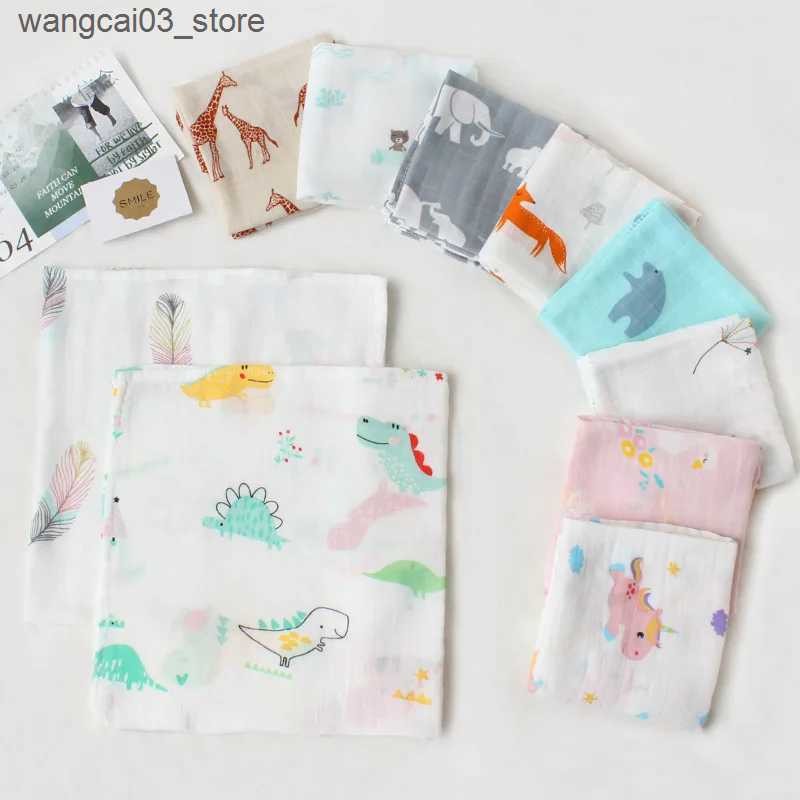 Blankets Swaddling Baby Blankets Newborn Super Soft Bath Swaddle Kids Muslin Organic Cotton Fabric Stuff Girl Boy Burp Cloth Towel Monthly Wrap L24091