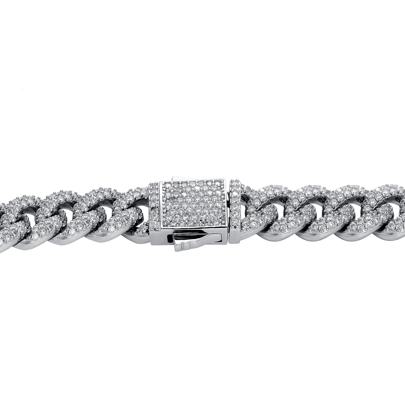 10MM Iced Out 18k Gold Cz Stone Cuban Link Chain Bracelet Necklace Choker Cubic Zirconiai Curb Chain Hip Hop Mens And Womens Miami Street Rapper Jewel