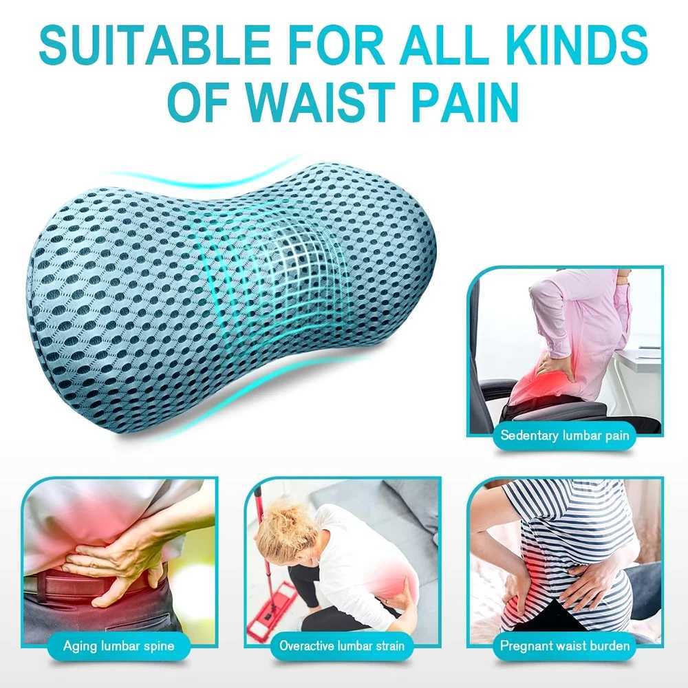 Breathable memory pad indoor accessories bed sleeper car seat waist support pillow foam car pad W240819