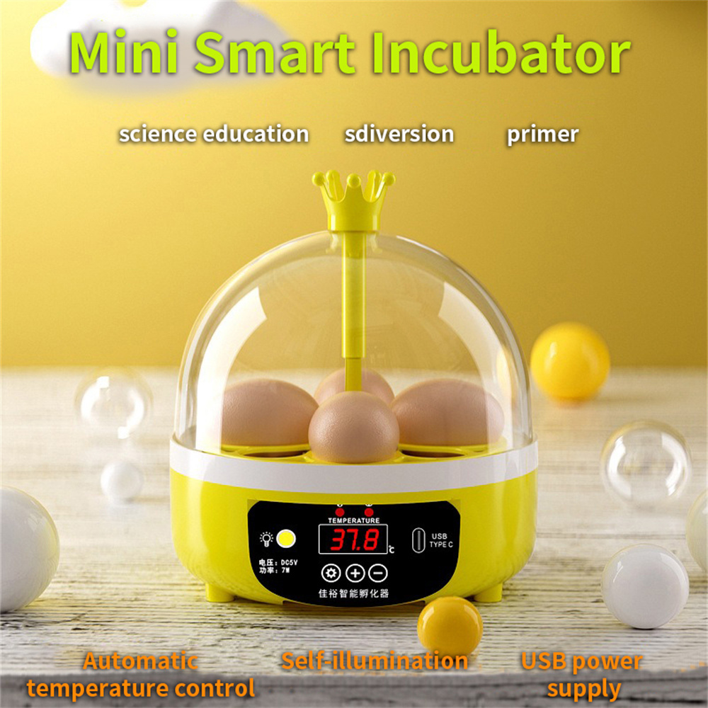 Automatic/Manual incubator Small thermostatic incubator for home Humidity control noiseless insulated foam egg incubator