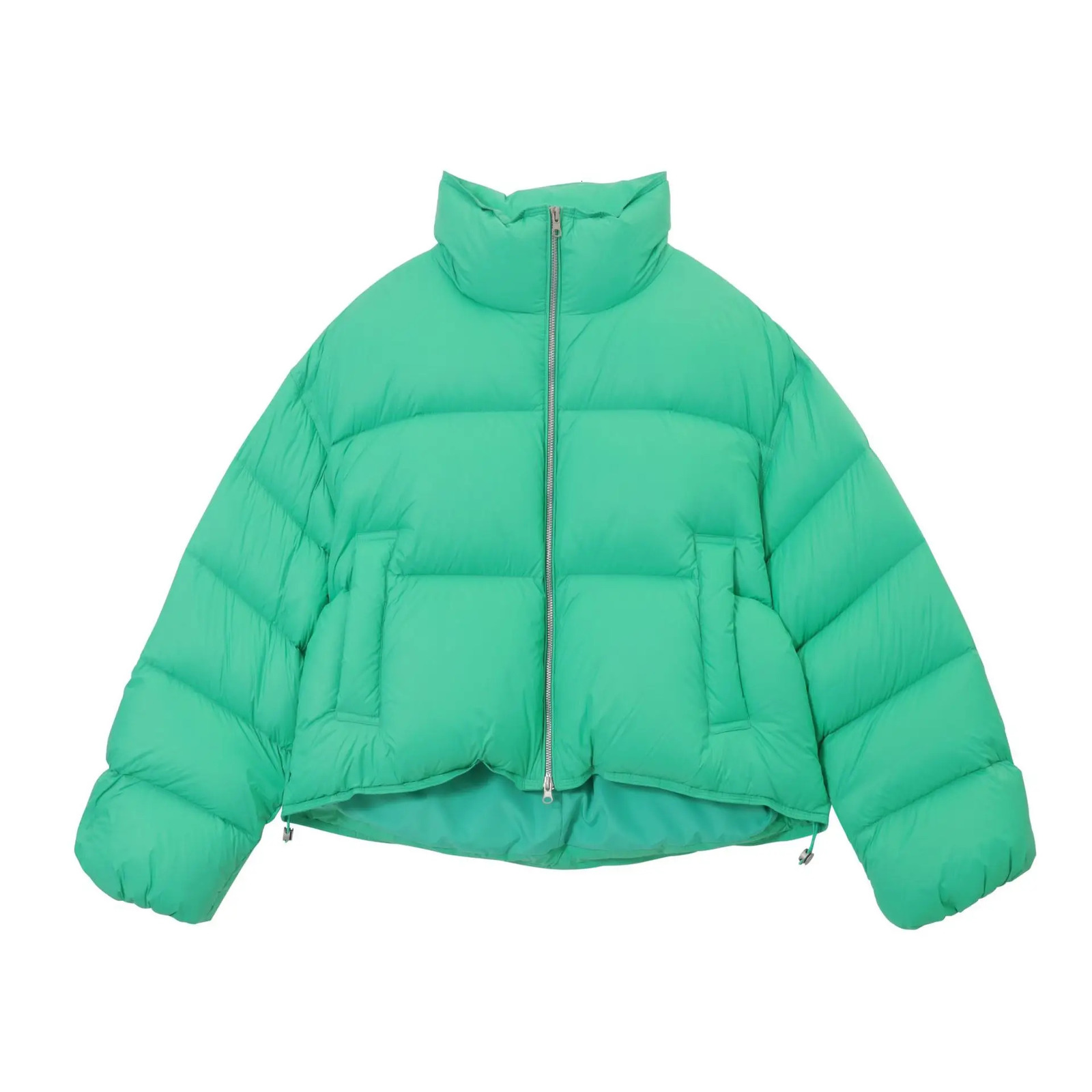 White down jacket womens lightweight cut warm quilted jacket y2k winter bubble jacket womens Parka 241009