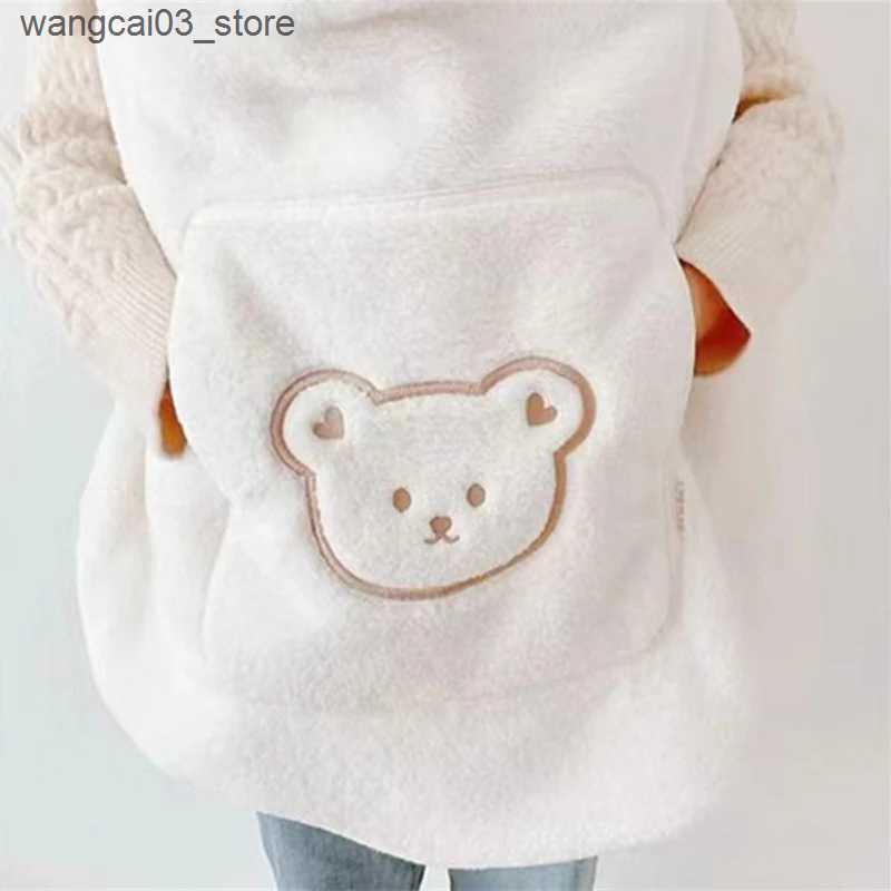 Blankets Swaddling Flannel Windproof Baby Blanket Coral Fleece Stroller Cover Bear Winter Kids Blankets Infant Nap Warm Quilt Swaddle Wrap L240910
