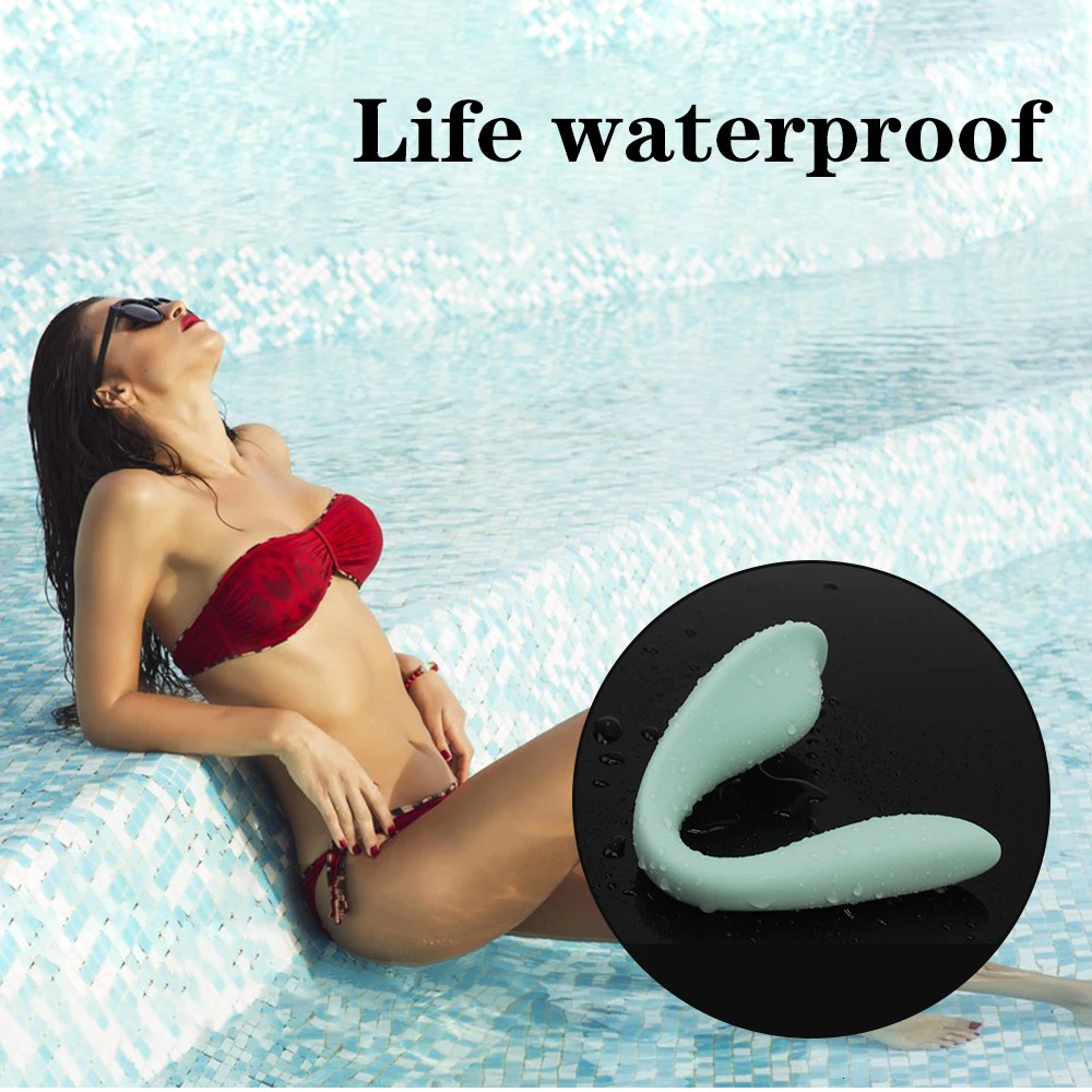 Wireless Remote Control Dildo Vibrator Dual Motor Ushaped Clitoris Stimulator Wearable Sex Toy 241009