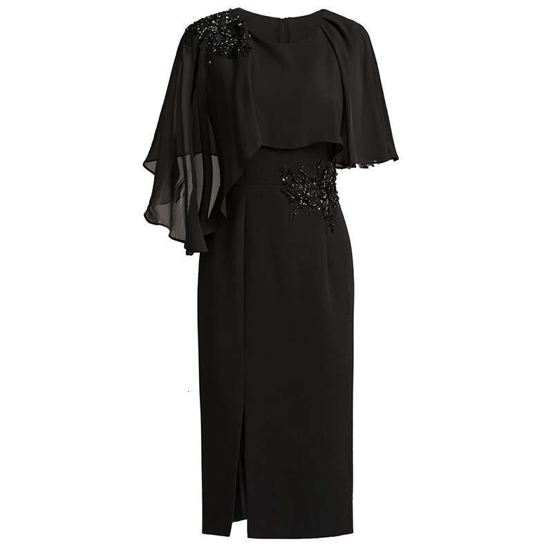 Red Womens Summer New Collection 2024 High End Formal Occasion Embroidered Nail Bead Dress