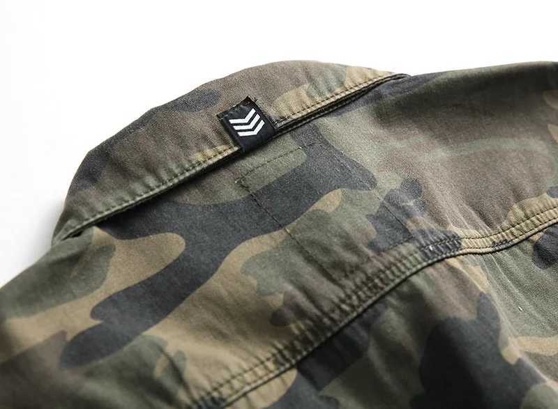 QNPQYX new mens camouflage denim jacket ultra-thin fit camouflage denim jacket mens truck jacket size S-3XL down jacket W241011