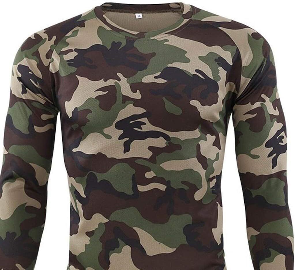 Long Sleeve Shirts for Men sweatshirt Long Sleeve Camo T-Shirt Men Vintage Military Camouflage Athletic Compression Shirt Workout Fishing Hunting Shir