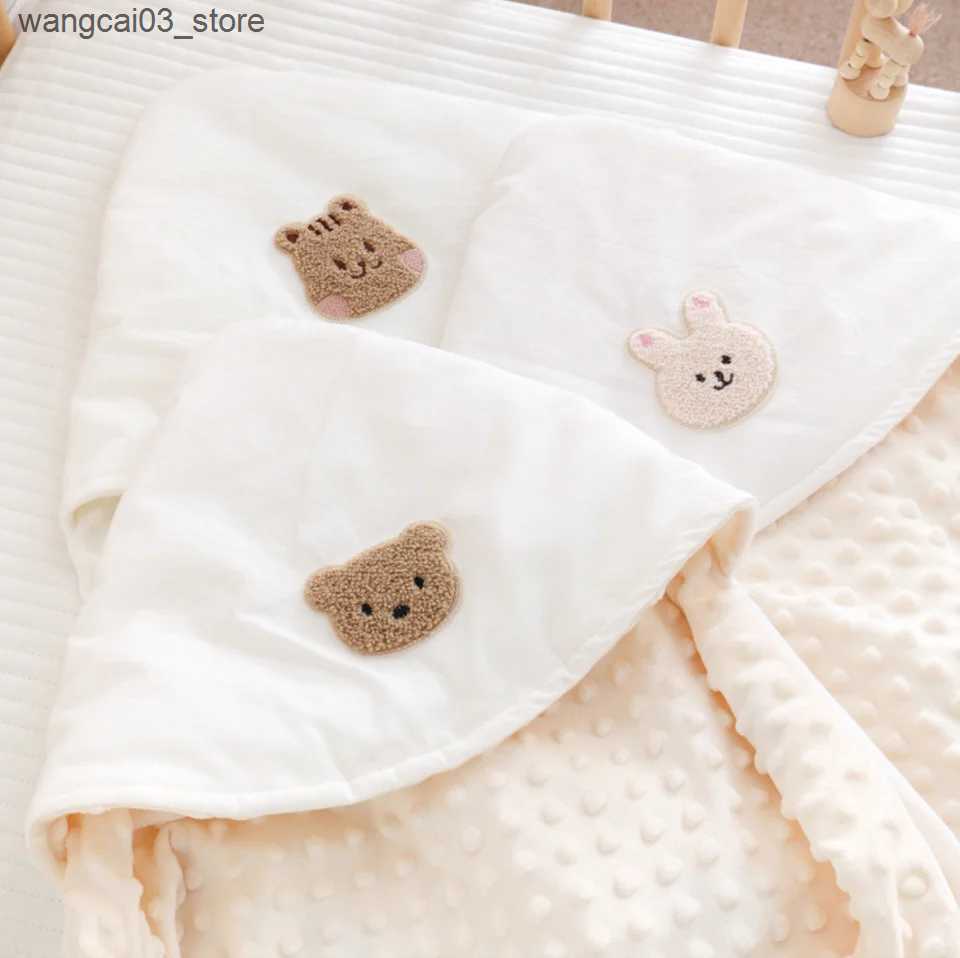 Blankets Swaddling Newborn Baby Blanket Envelope Swaddle Wrap Baby Receiving Blankets Boy Girl Cotton Soft Infant Sleep Sack Crib Stroller Blanket L24