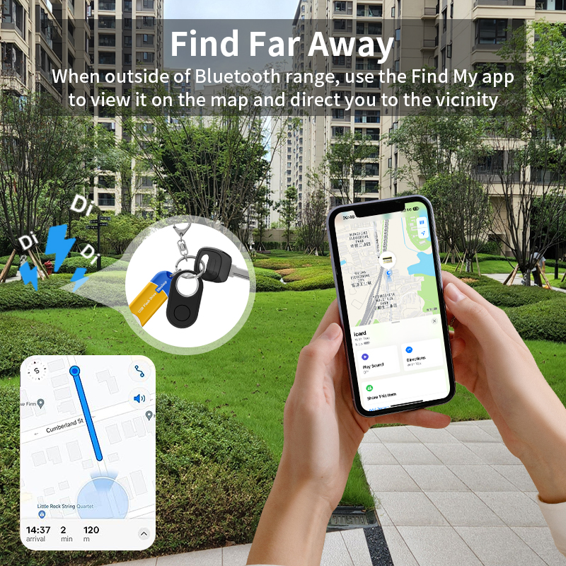 Smart Tracker Replacement to Normal Pet Collar Work with Apple Find My app Bluetooth Real Time Tracking Sound Positioning Tag