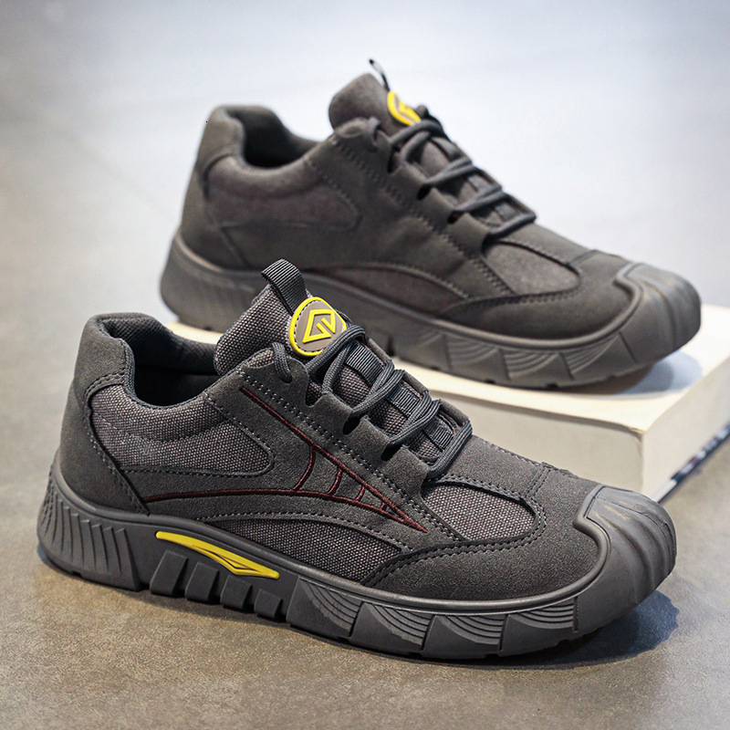 New Wear resistant Labor Protection Men in Spring Autumn, Breathable Lightweight Work, Anti slip and Shock Absorbent, Versatile for Men's Casual 