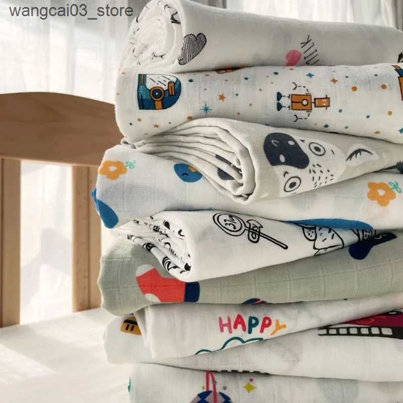 Blankets Swaddling Big Siz 70mboo30%cotton Baby Muslin Swaddle Blankets Diaper Newborn Blankets Gauze Infant Wrap Sleepsack Swaddleme Bath Towel L2409