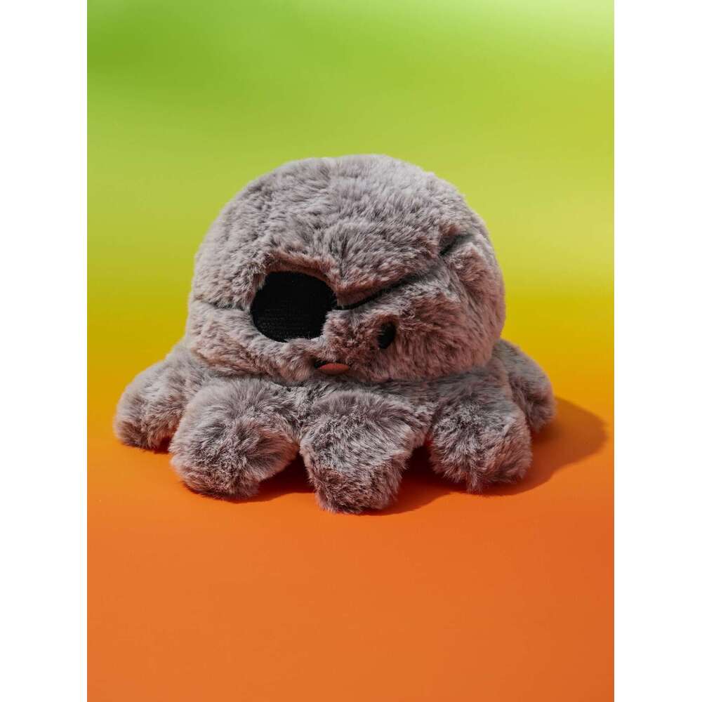 nicovaer 1pc Reversible Pirate Octopus Halloween Pumpkin Plush With Sound, Cat/Dog Squeaky Chew Toy