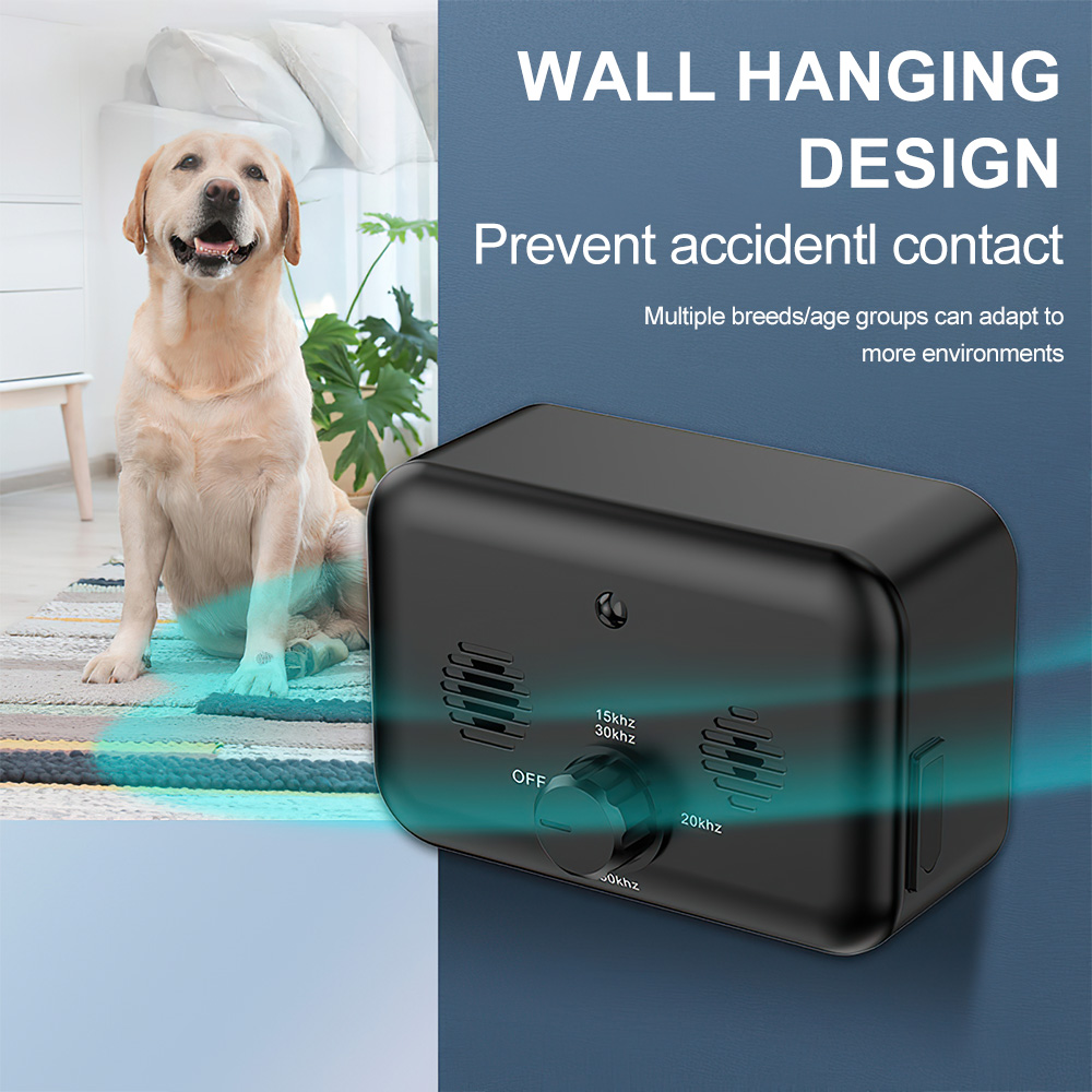 Ultrasonic Anti Barking Device Waterproof Ultrasonic Dog Automatic Training Collar Rechargeable Suitable for All Size Dogs