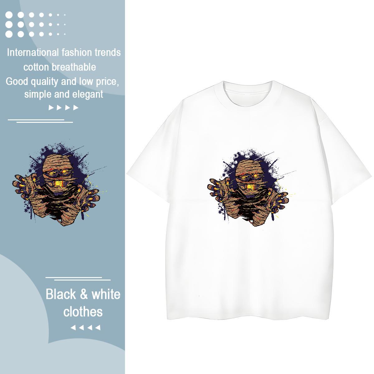 New Arrival T-Shirts for Women 100% Cotton 230g Short Sleeve O-Neck Casual Sport skull Women Tshirts Free Shipping Custom Printed Tee Shirt